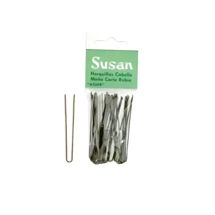 Asuer Horquilla Cabello Moño Corto Rubio Susan 18uds